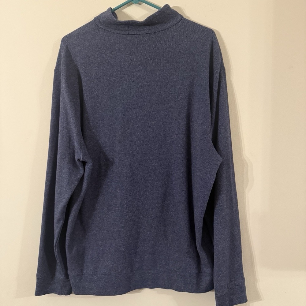 Polo Ralph Lauren Double-Knit Jacquard 1/4 Zip Sweater Mens XL Tag Authenticator - Picture 5 of 8